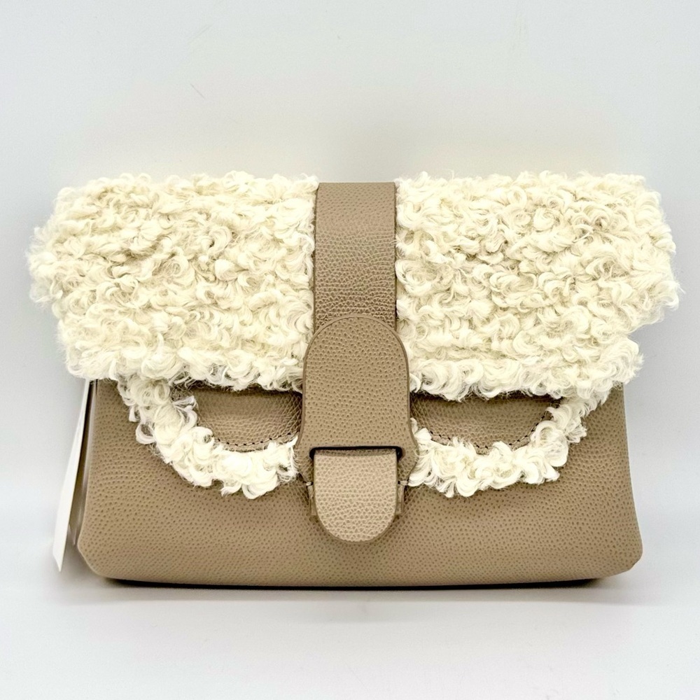 Senreve Apres Aria Tan Leather & Faux Shearling Crossbody/Belt Bag Nwt — image 6 of 8